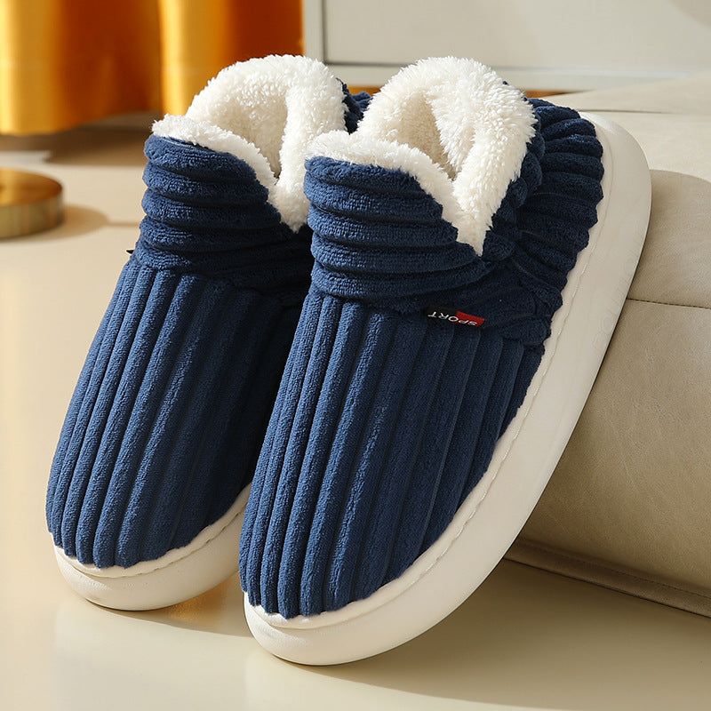 The 'I’m Not Going Back Out' Plush Slippers — Cozy Indoor Plush Slippers