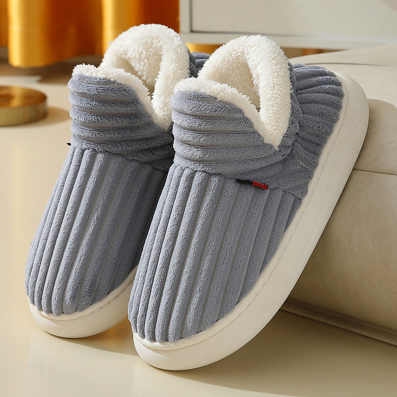 The 'I’m Not Going Back Out' Plush Slippers — Cozy Indoor Plush Slippers
