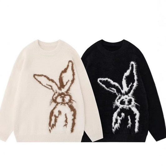 The Mohair Rebel Bunny Sweater — Cozy Oversized Pullover Sweater