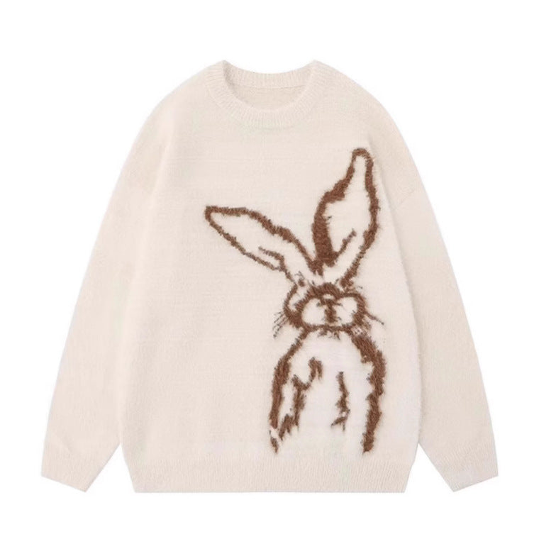 The Mohair Rebel Bunny Sweater — Cozy Oversized Pullover Sweater