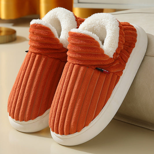 The 'I’m Not Going Back Out' Plush Slippers — Cozy Indoor Plush Slippers