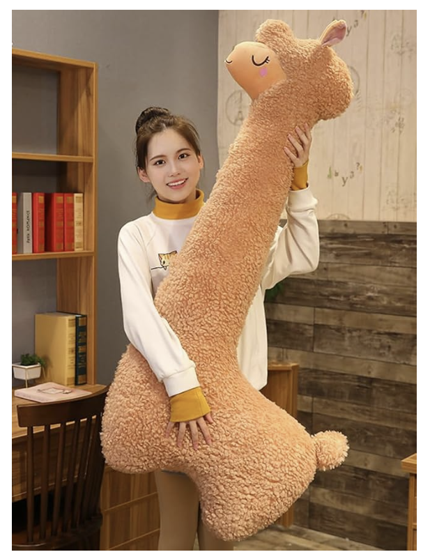 Bob the Alpaca Plushie – Oversized Plush Body Pillow