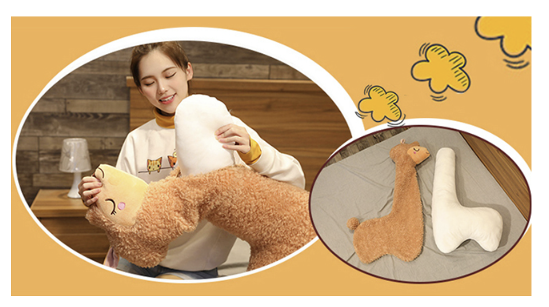 Bob the Alpaca Plushie – Oversized Plush Body Pillow