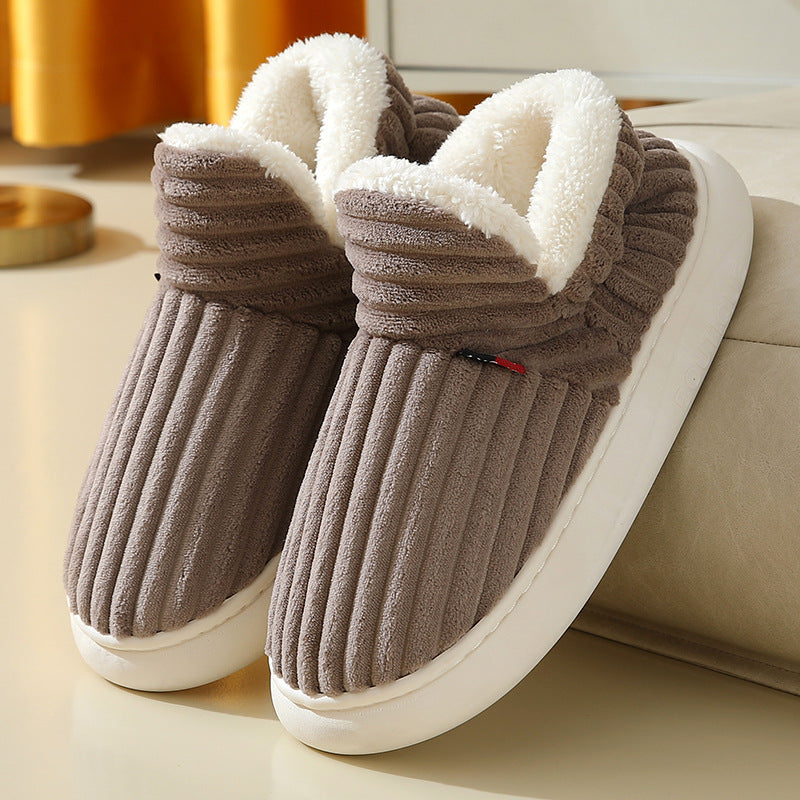 The 'I’m Not Going Back Out' Plush Slippers — Cozy Indoor Plush Slippers