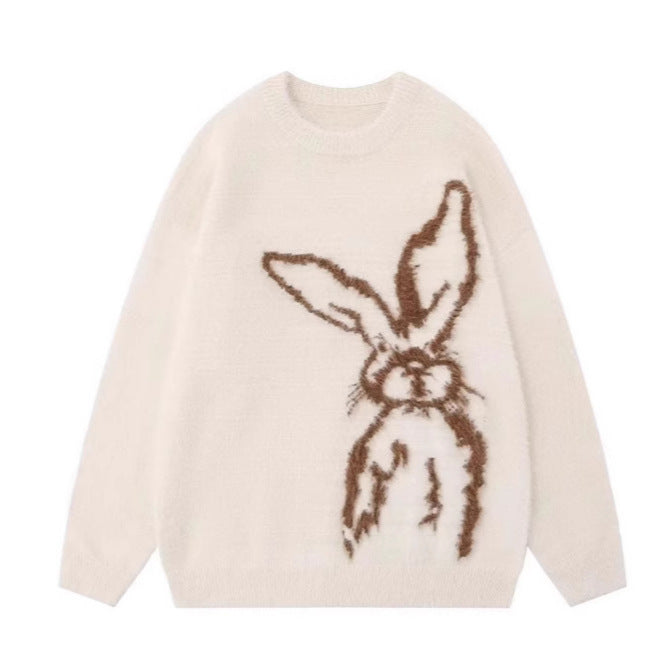 The Mohair Rebel Bunny Sweater — Cozy Oversized Pullover Sweater