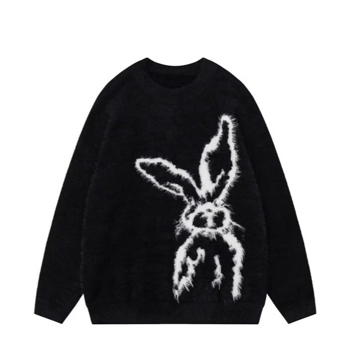 The Mohair Rebel Bunny Sweater — Cozy Oversized Pullover Sweater